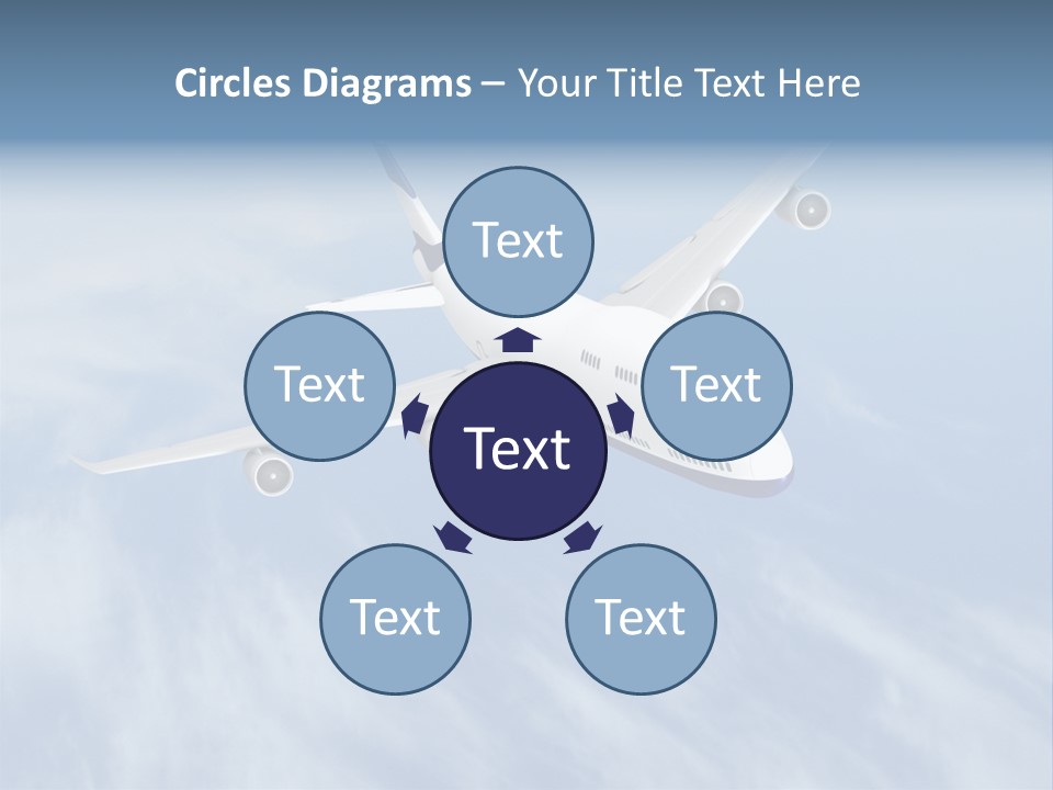 Fast Transportation Plane PowerPoint Template