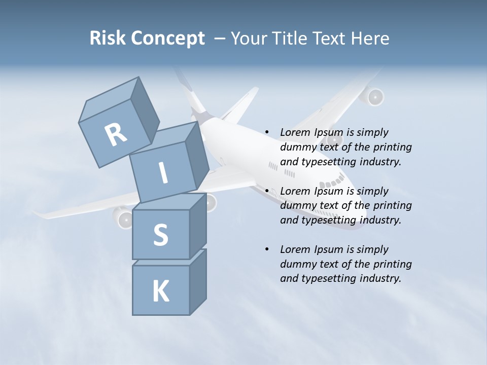 Fast Transportation Plane PowerPoint Template