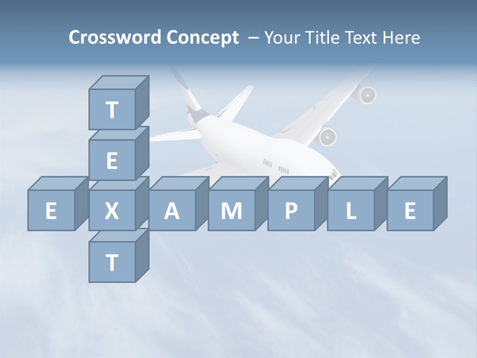 Fast Transportation Plane PowerPoint Template