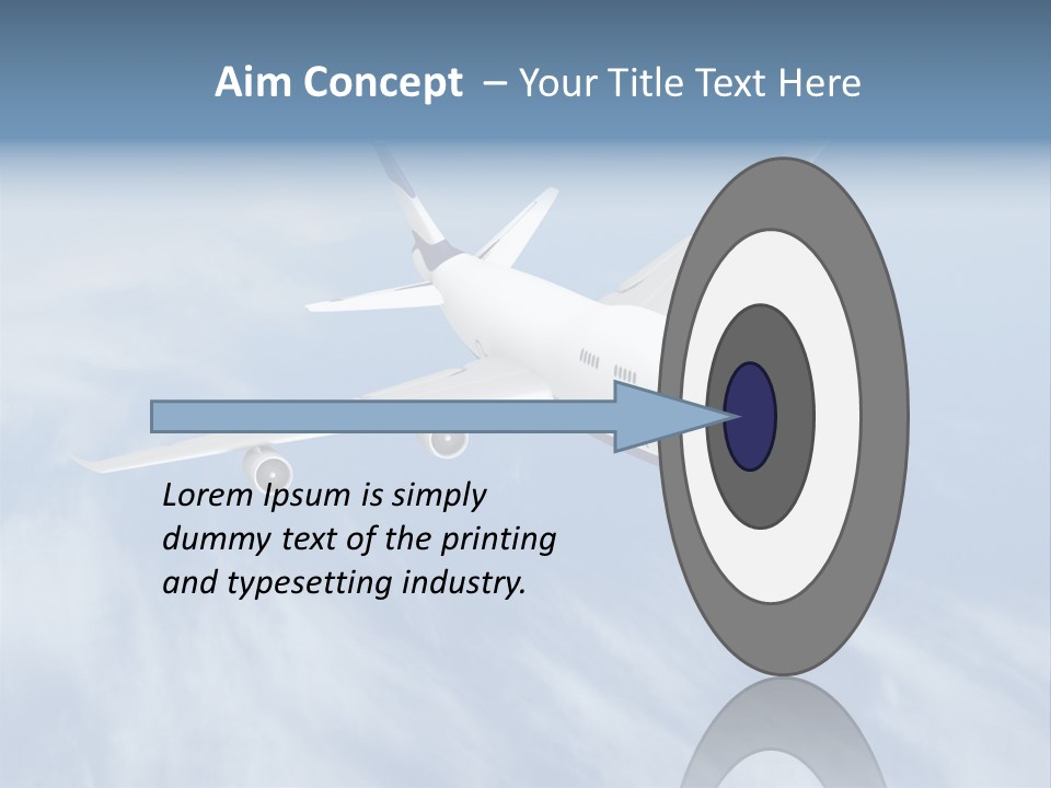 Fast Transportation Plane PowerPoint Template