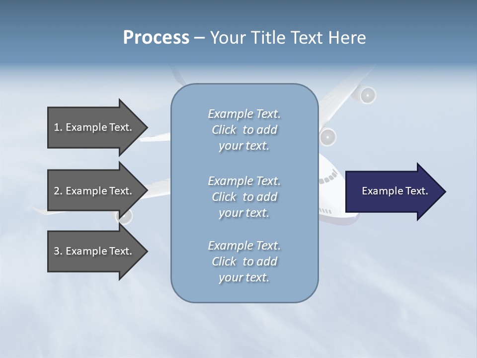 Fast Transportation Plane PowerPoint Template