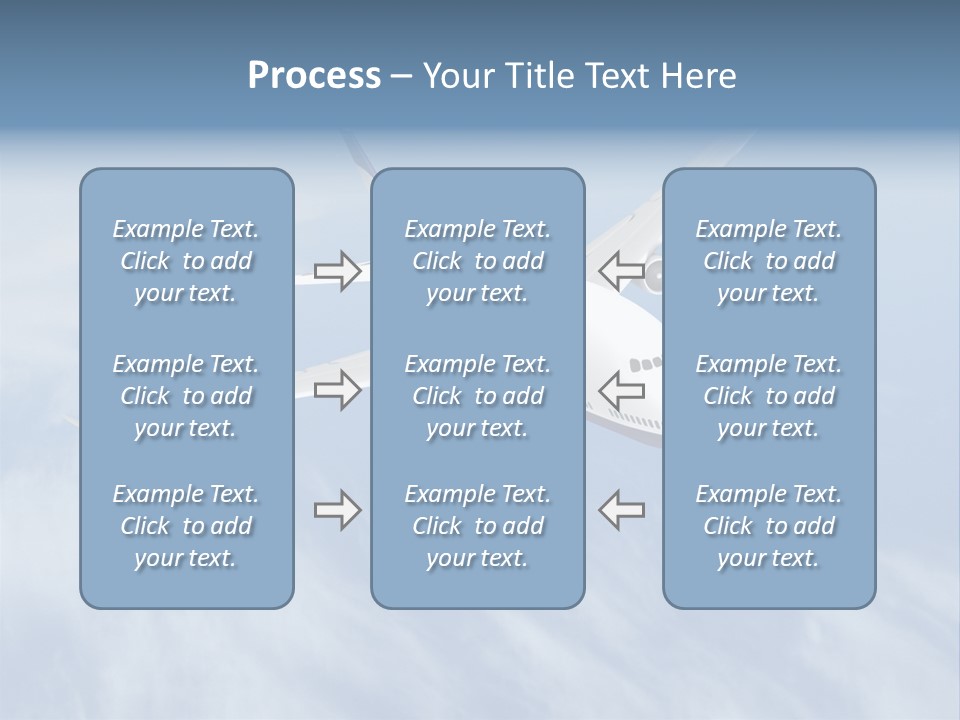 Fast Transportation Plane PowerPoint Template