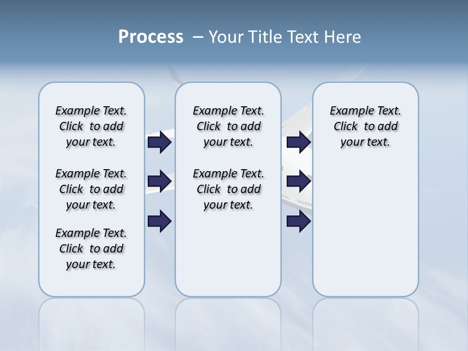 Fast Transportation Plane PowerPoint Template