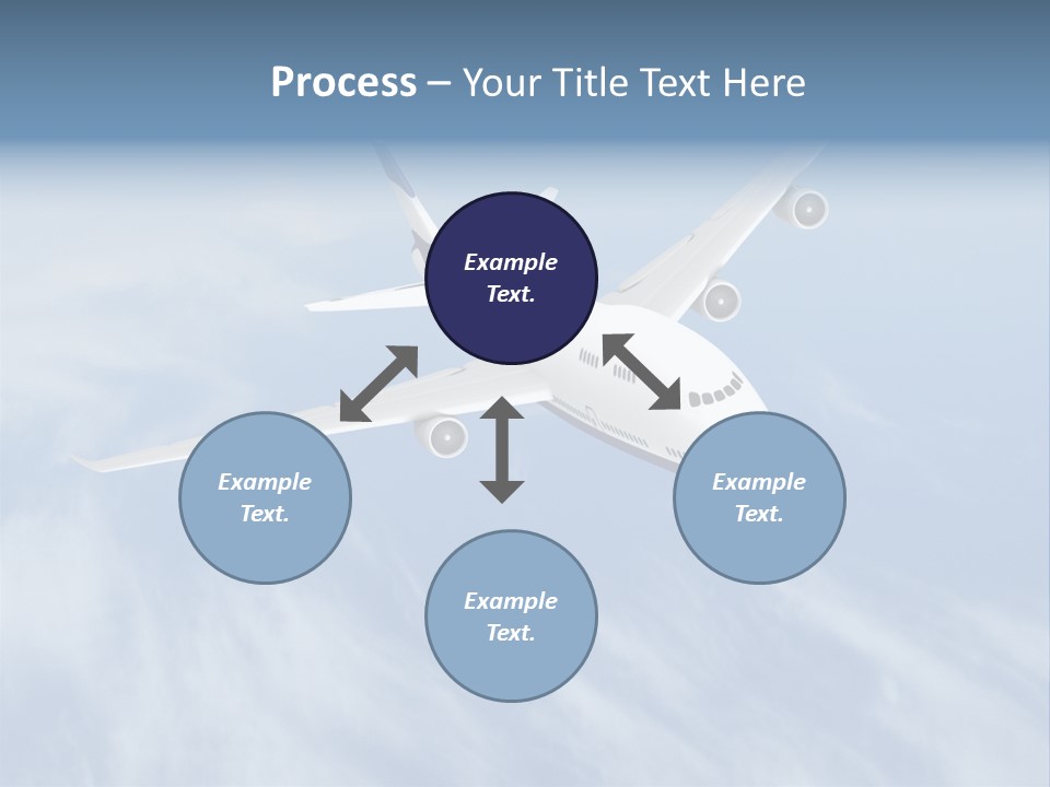 Fast Transportation Plane PowerPoint Template