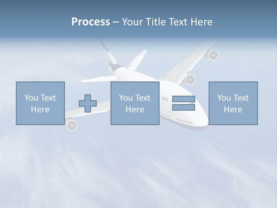 Fast Transportation Plane PowerPoint Template