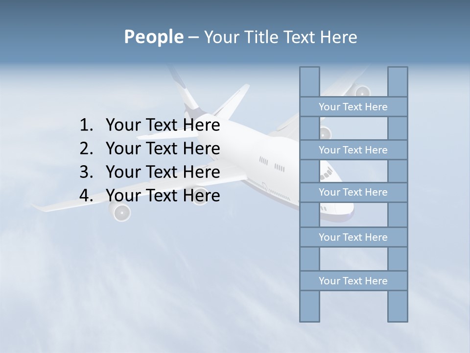 Fast Transportation Plane PowerPoint Template