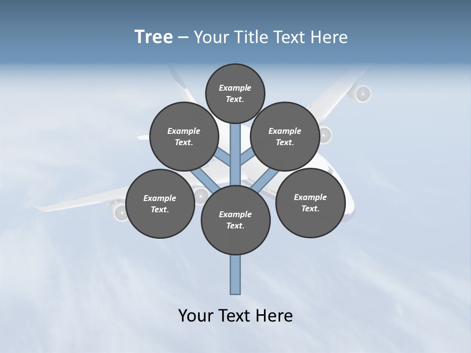 Fast Transportation Plane PowerPoint Template
