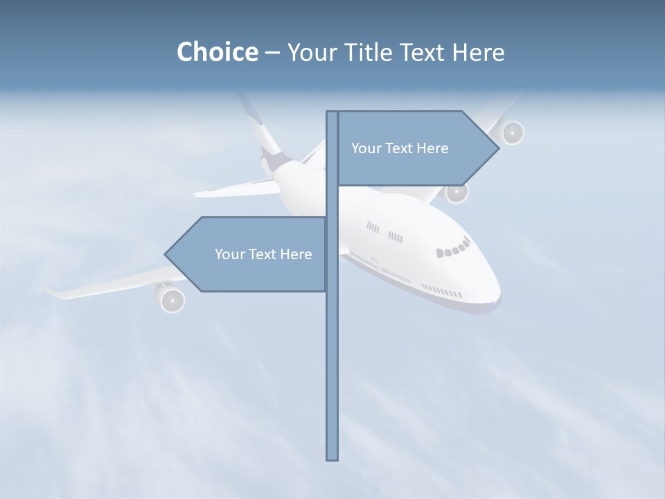 Fast Transportation Plane PowerPoint Template