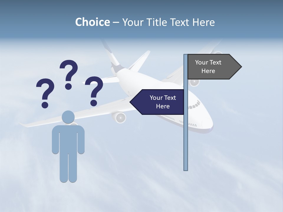 Fast Transportation Plane PowerPoint Template
