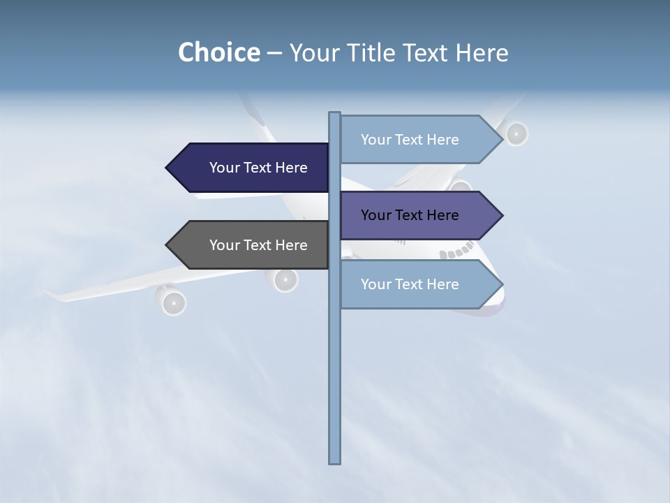 Fast Transportation Plane PowerPoint Template