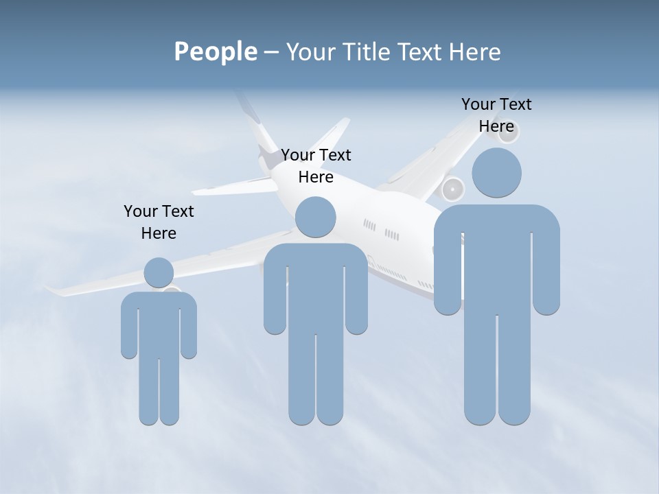 Fast Transportation Plane PowerPoint Template