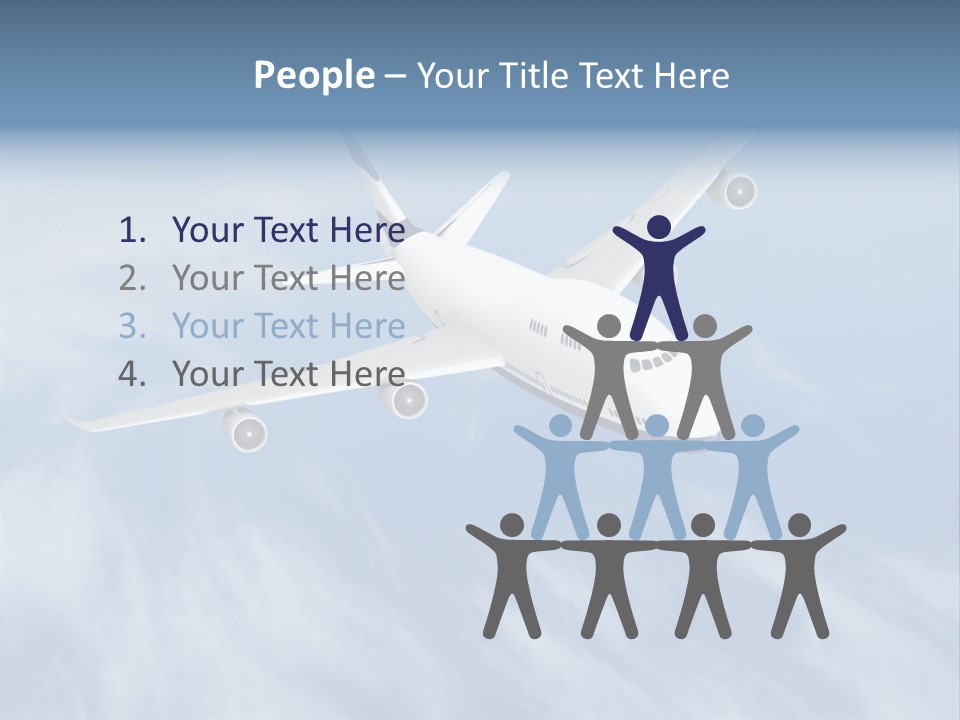 Fast Transportation Plane PowerPoint Template