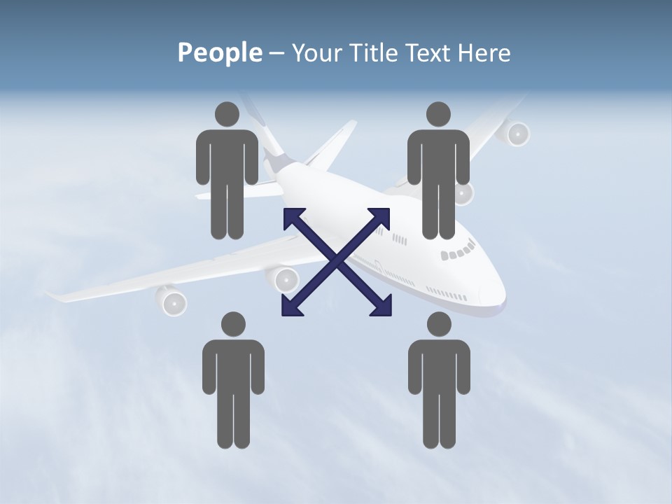 Fast Transportation Plane PowerPoint Template