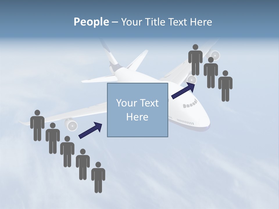 Fast Transportation Plane PowerPoint Template