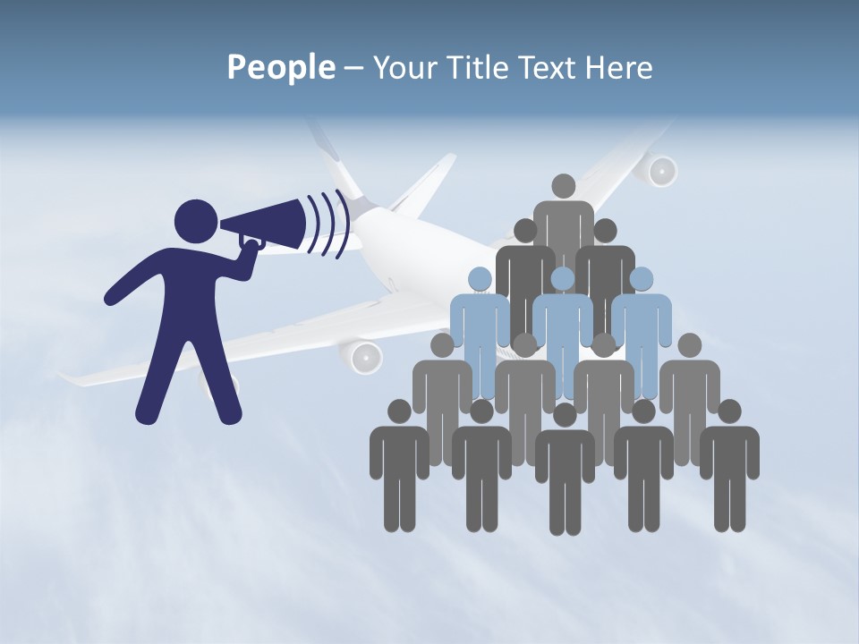 Fast Transportation Plane PowerPoint Template