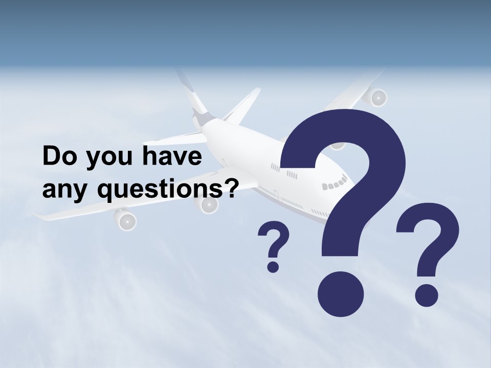 Fast Transportation Plane PowerPoint Template