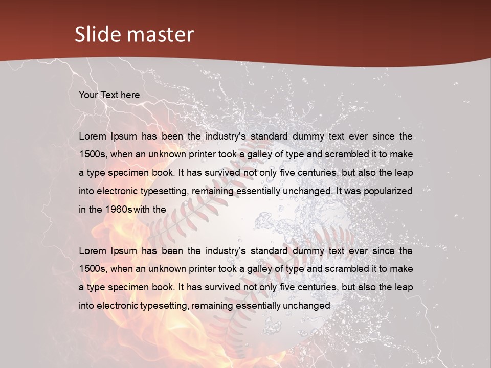 Liquid Sign Art PowerPoint Template