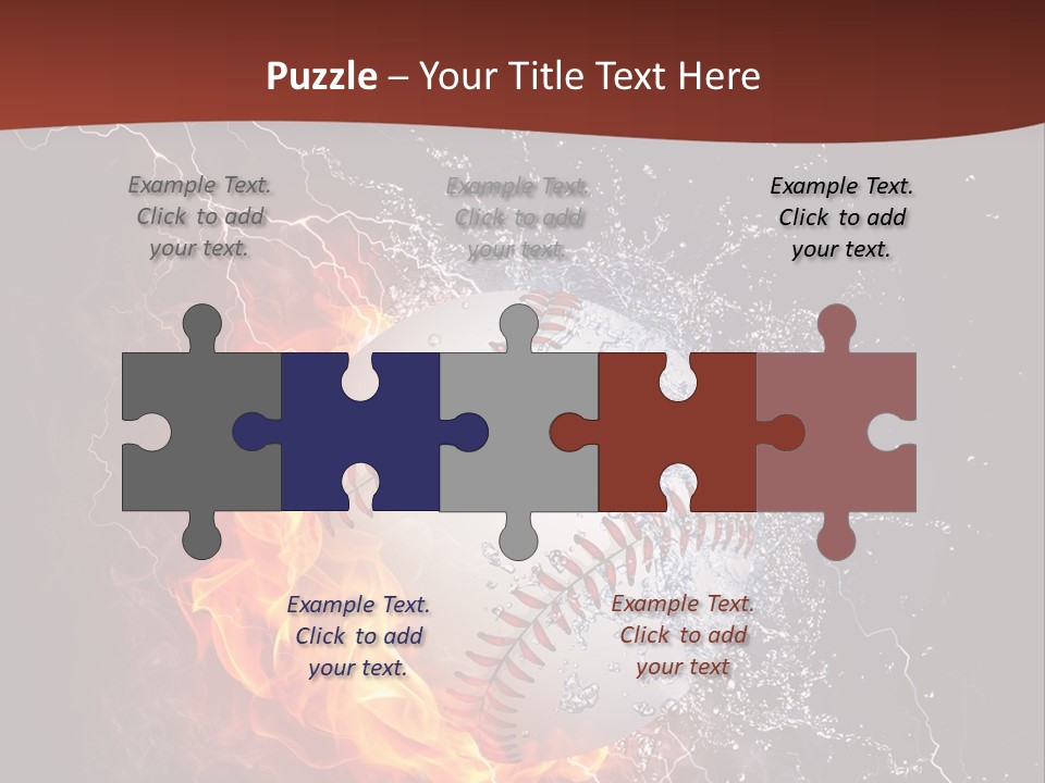 Liquid Sign Art PowerPoint Template