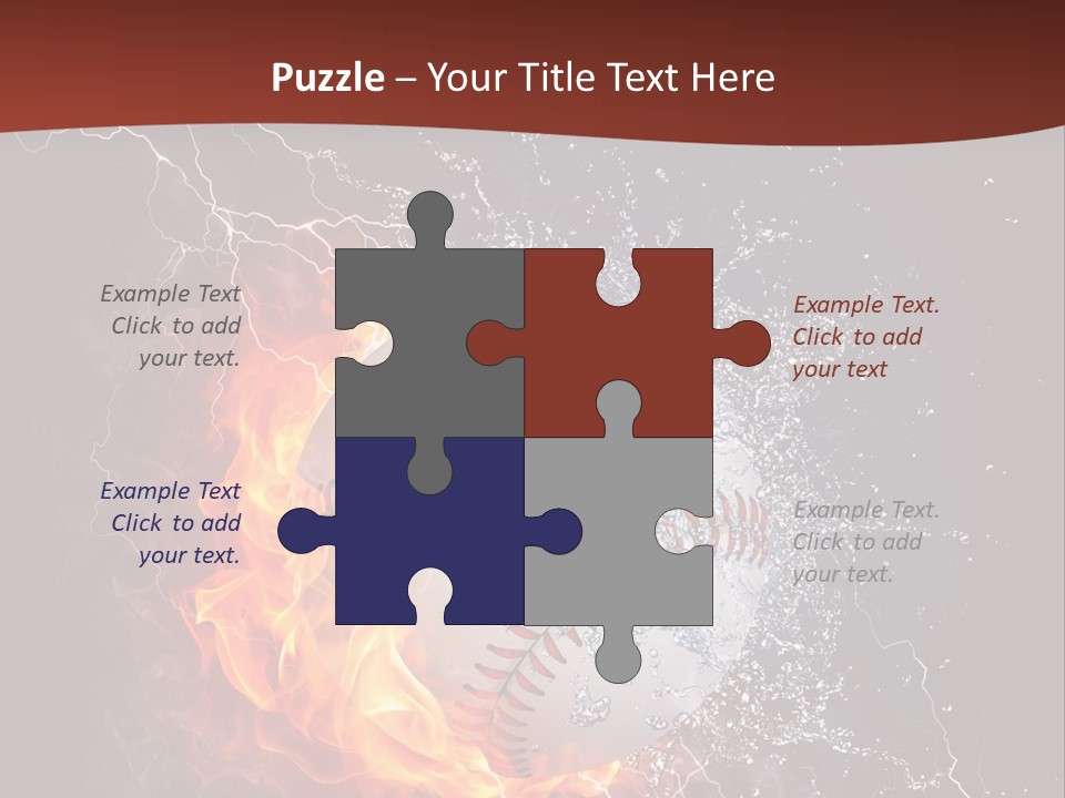 Liquid Sign Art PowerPoint Template