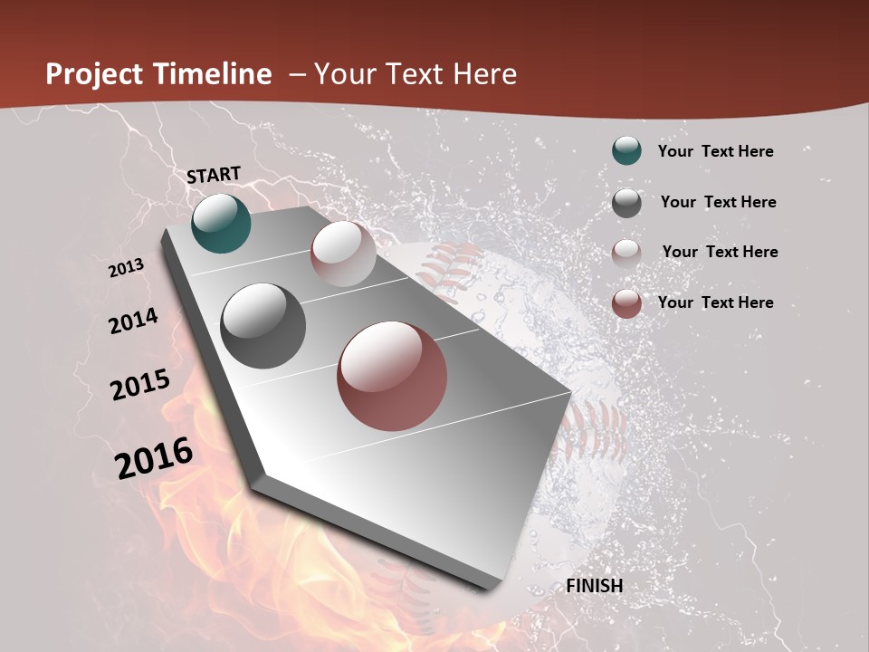 Liquid Sign Art PowerPoint Template