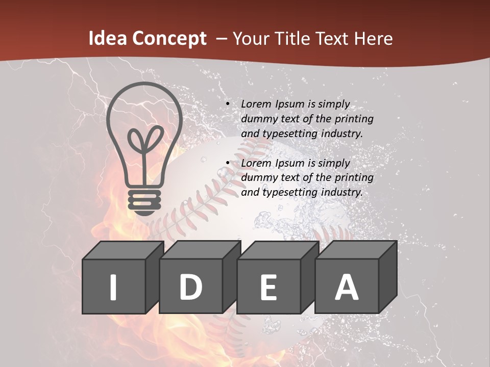 Liquid Sign Art PowerPoint Template