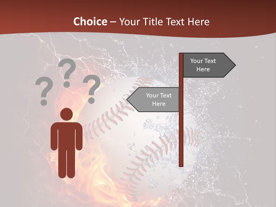 Liquid Sign Art PowerPoint Template