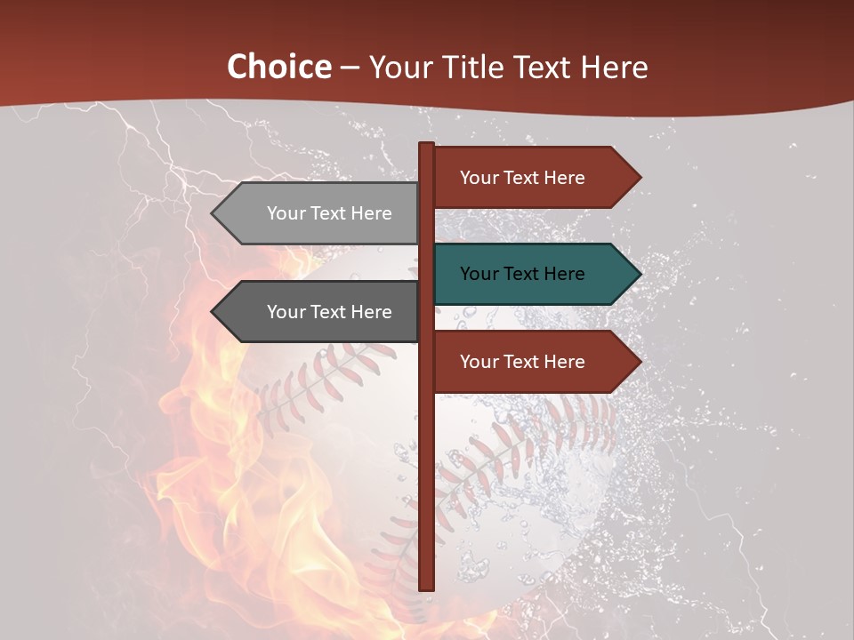 Liquid Sign Art PowerPoint Template