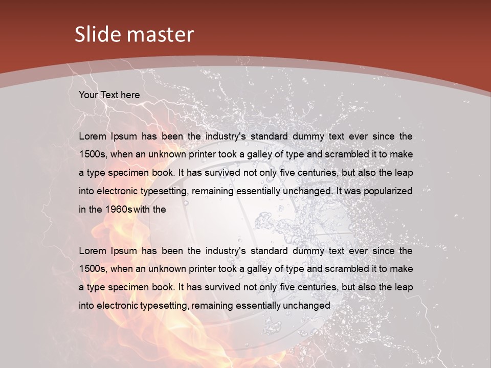 Leisure Sport Leather PowerPoint Template