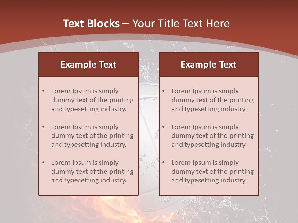 Leisure Sport Leather PowerPoint Template