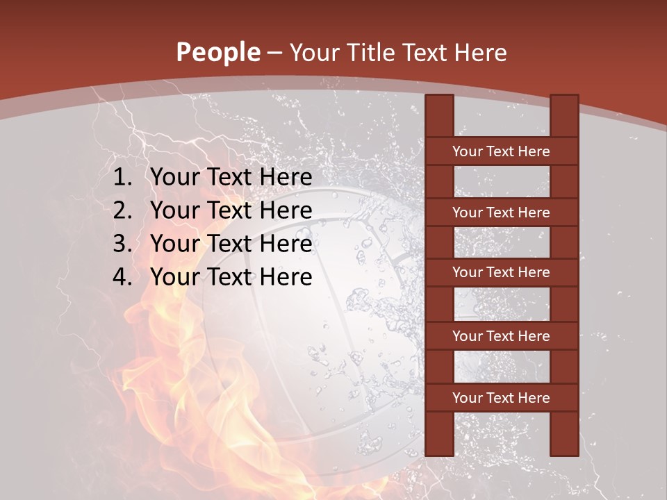 Leisure Sport Leather PowerPoint Template