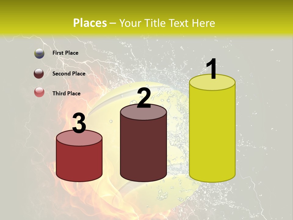 Tennis Ball Grand PowerPoint Template