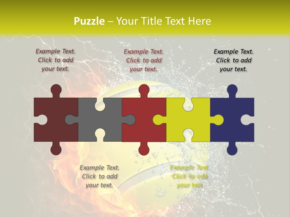 Tennis Ball Grand PowerPoint Template