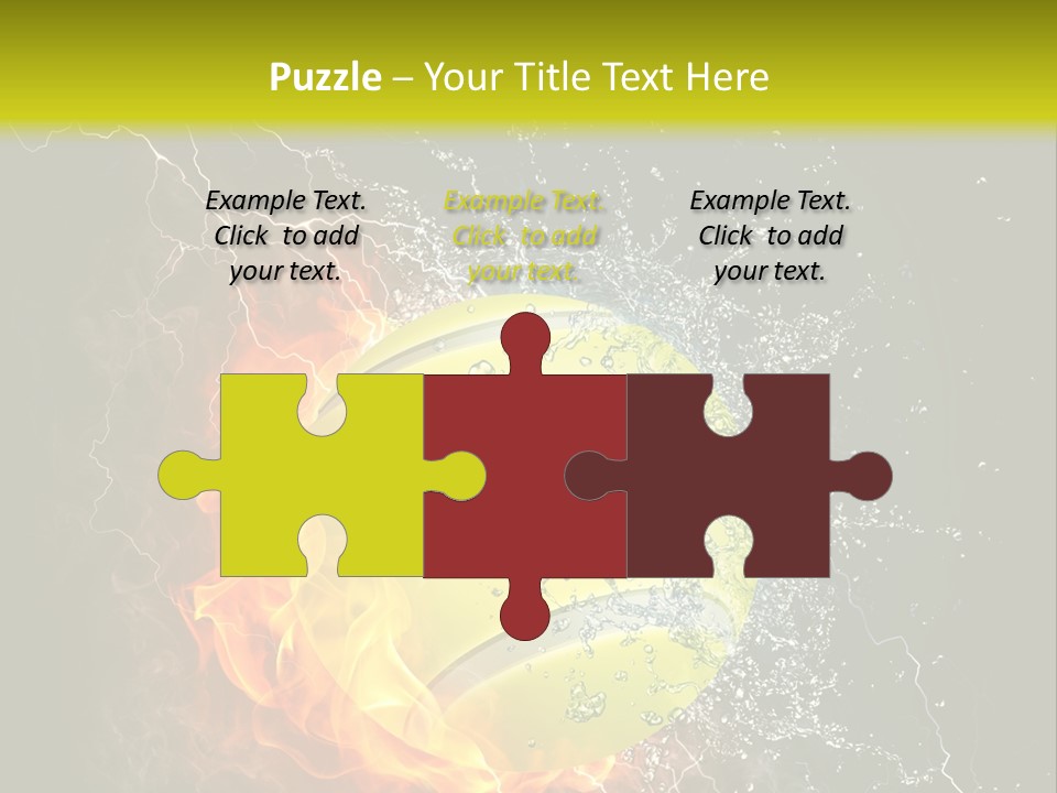 Tennis Ball Grand PowerPoint Template