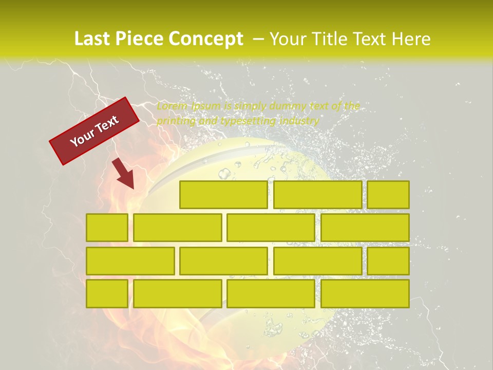 Tennis Ball Grand PowerPoint Template