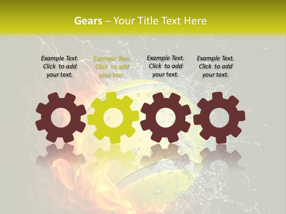 Tennis Ball Grand PowerPoint Template