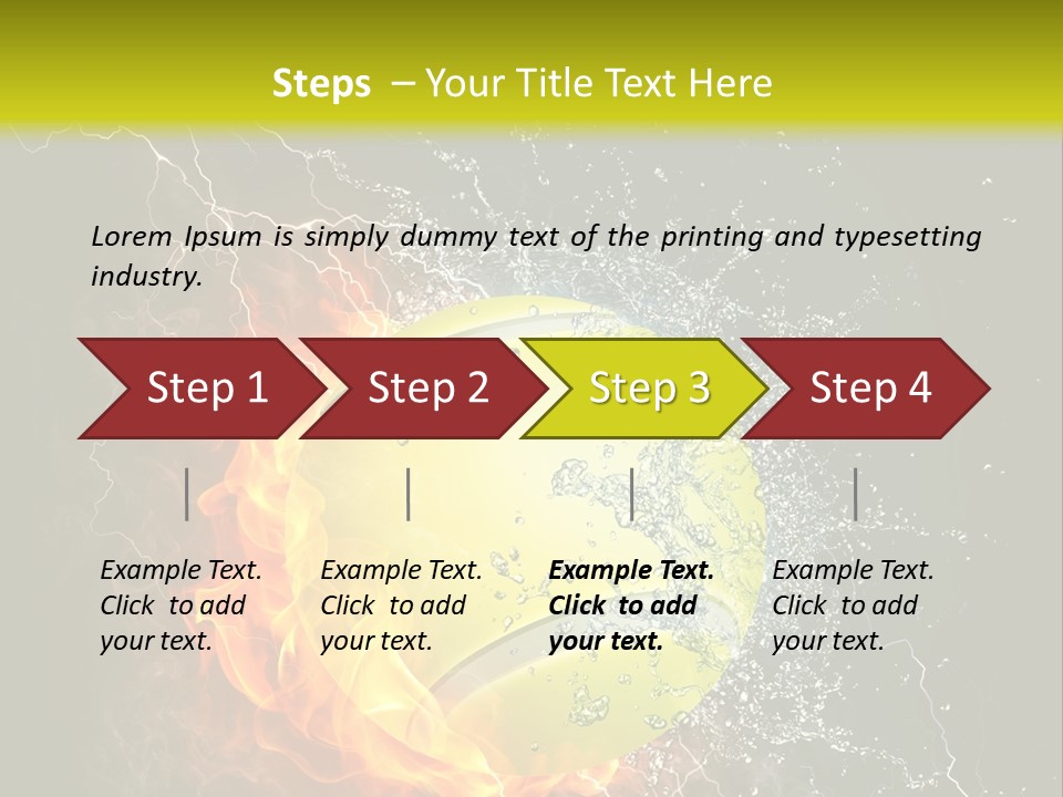 Tennis Ball Grand PowerPoint Template