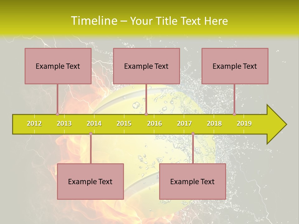 Tennis Ball Grand PowerPoint Template