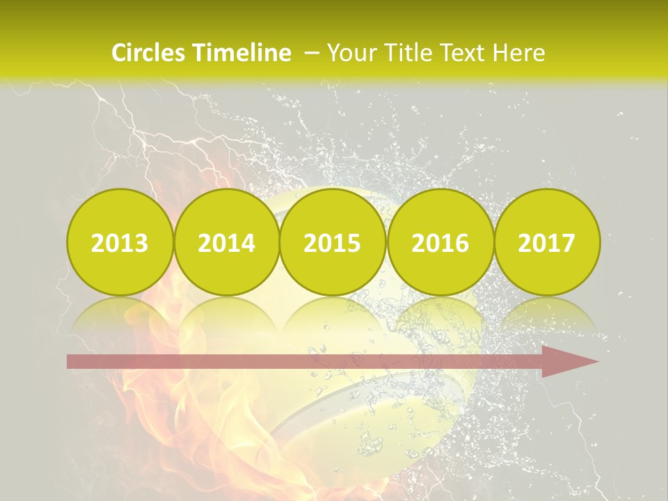 Tennis Ball Grand PowerPoint Template