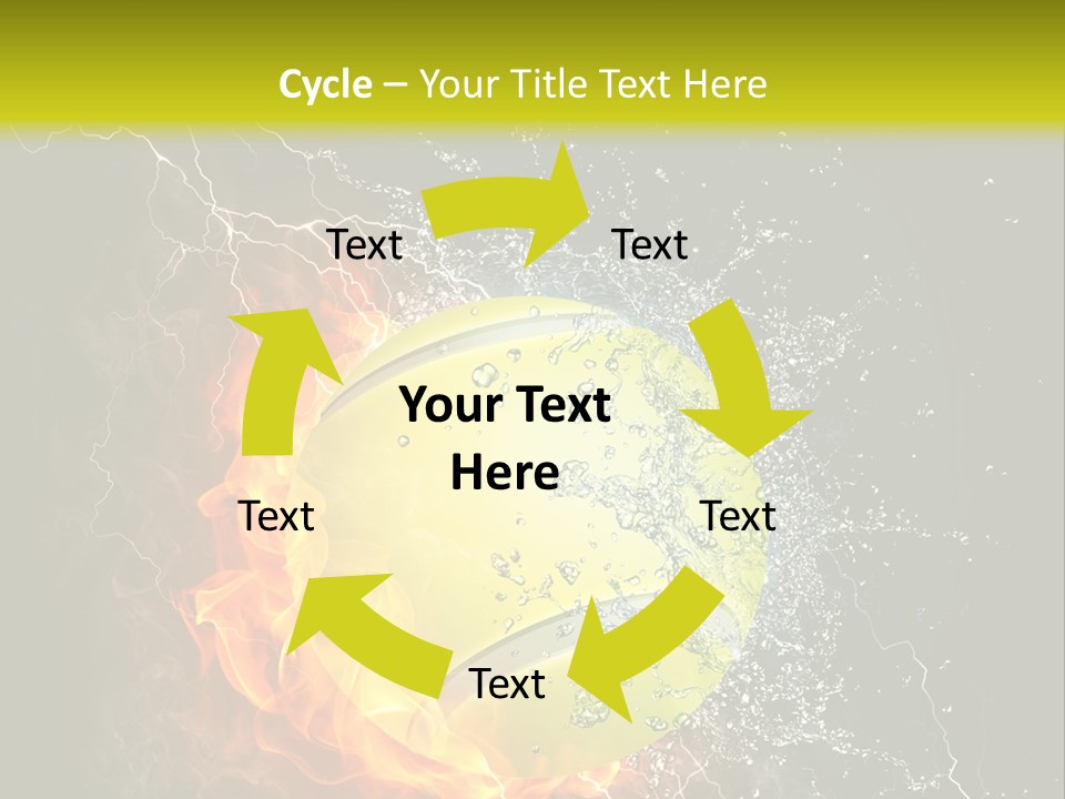 Tennis Ball Grand PowerPoint Template