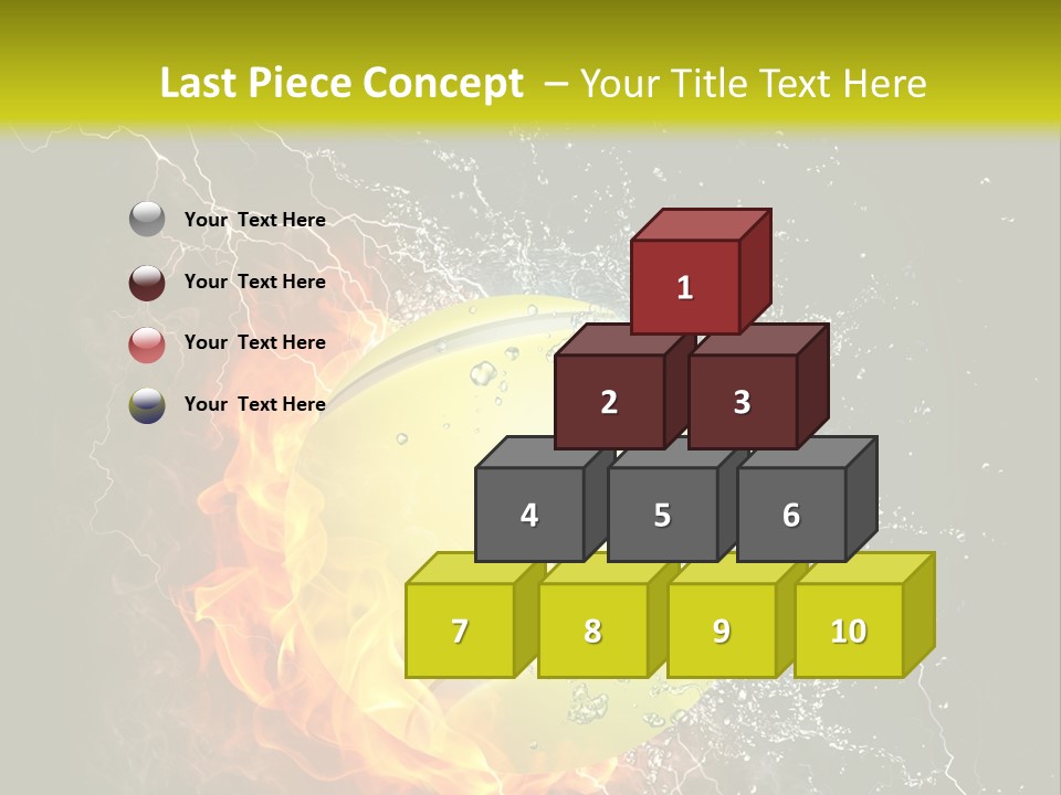 Tennis Ball Grand PowerPoint Template