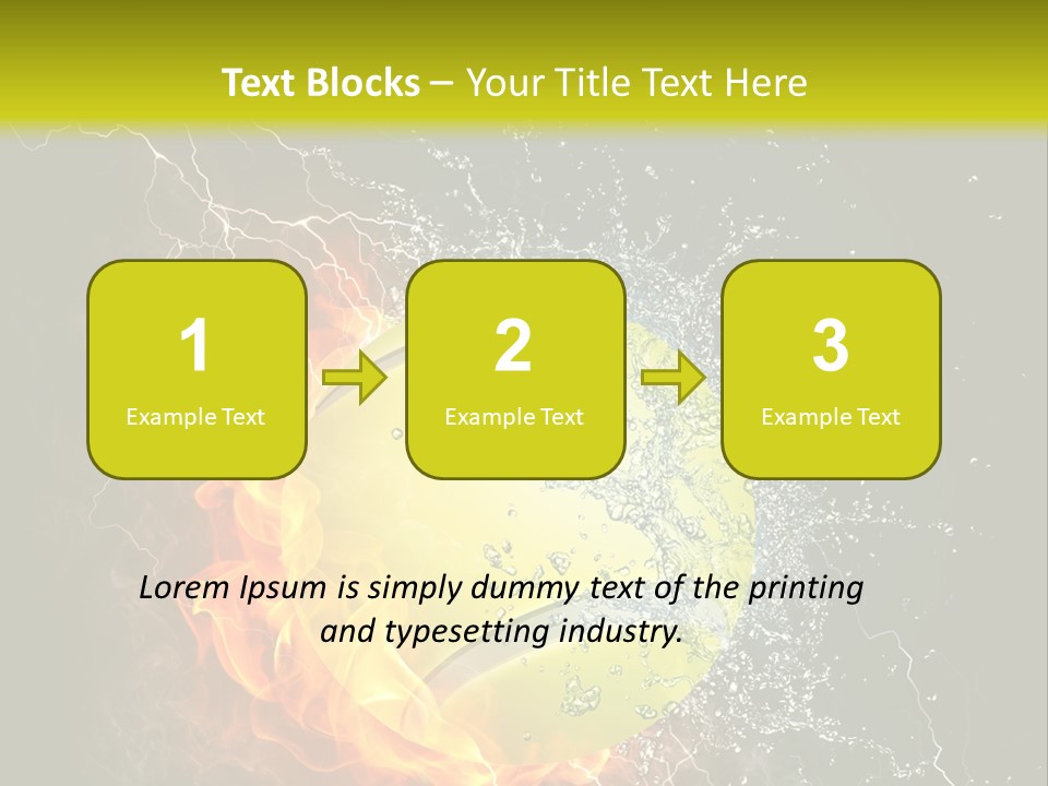 Tennis Ball Grand PowerPoint Template