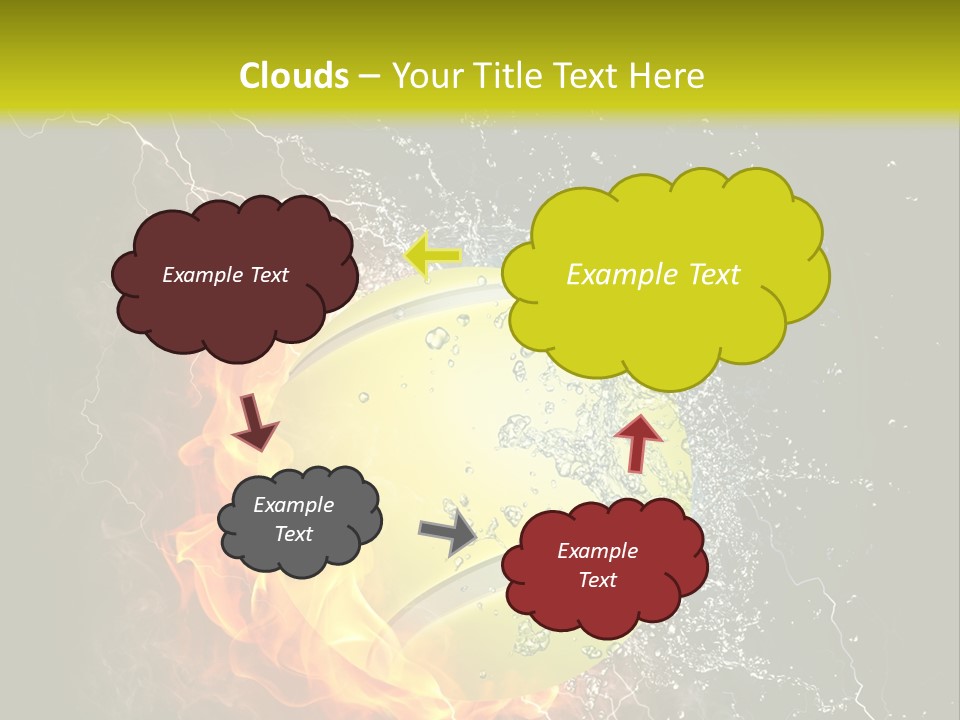 Tennis Ball Grand PowerPoint Template