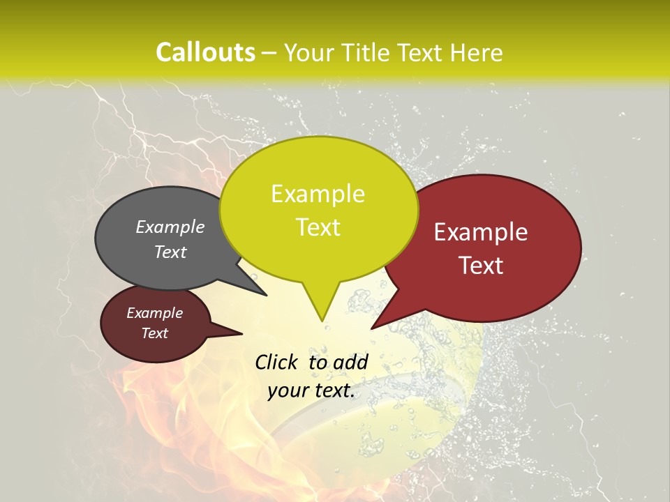 Tennis Ball Grand PowerPoint Template