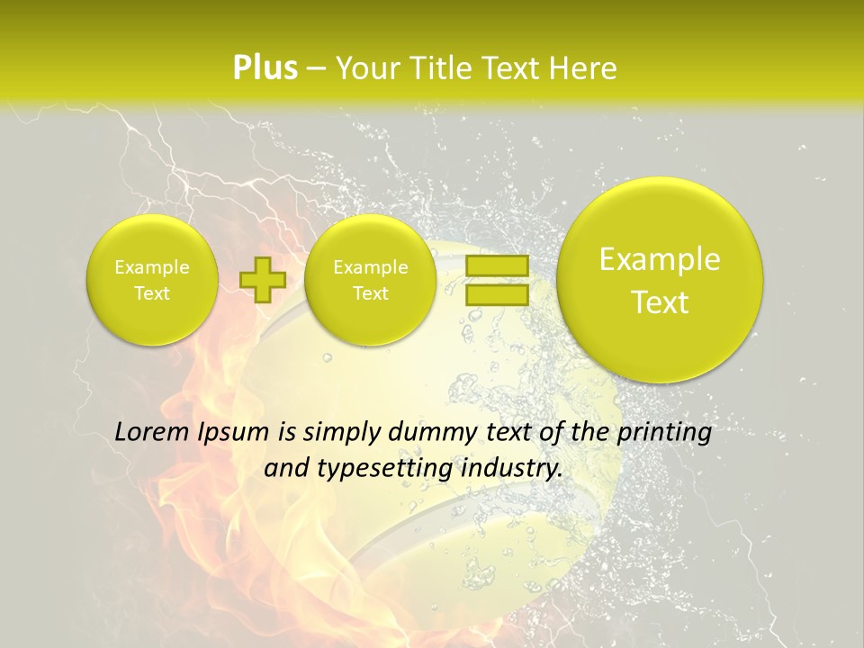 Tennis Ball Grand PowerPoint Template