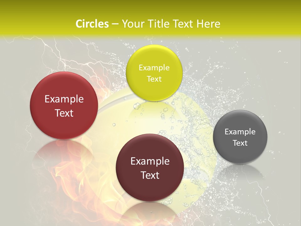 Tennis Ball Grand PowerPoint Template