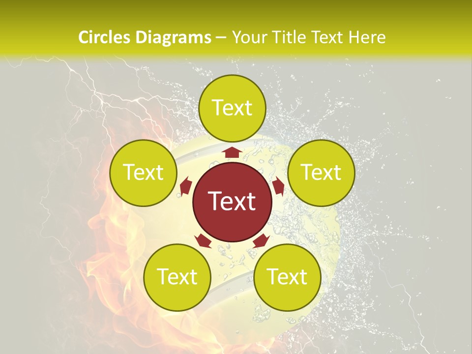 Tennis Ball Grand PowerPoint Template