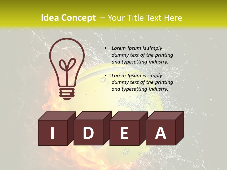 Tennis Ball Grand PowerPoint Template