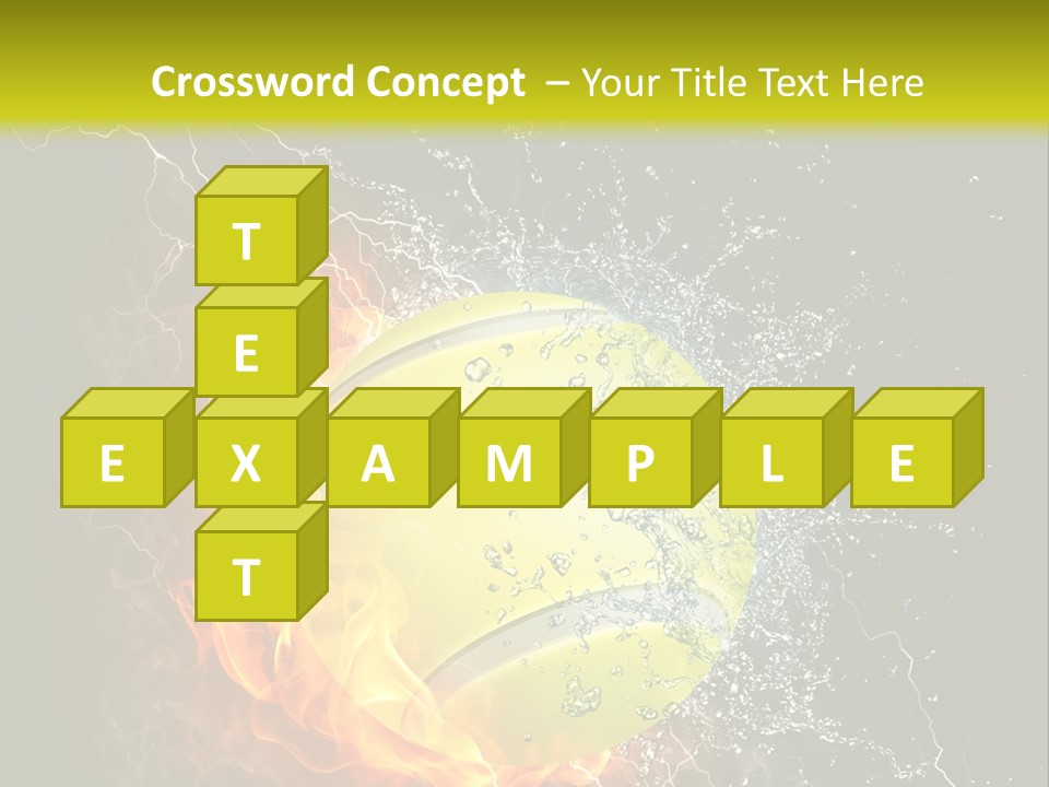 Tennis Ball Grand PowerPoint Template