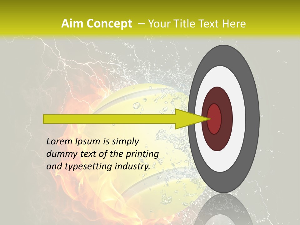 Tennis Ball Grand PowerPoint Template