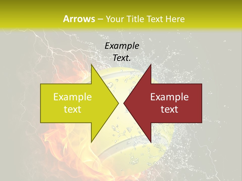 Tennis Ball Grand PowerPoint Template